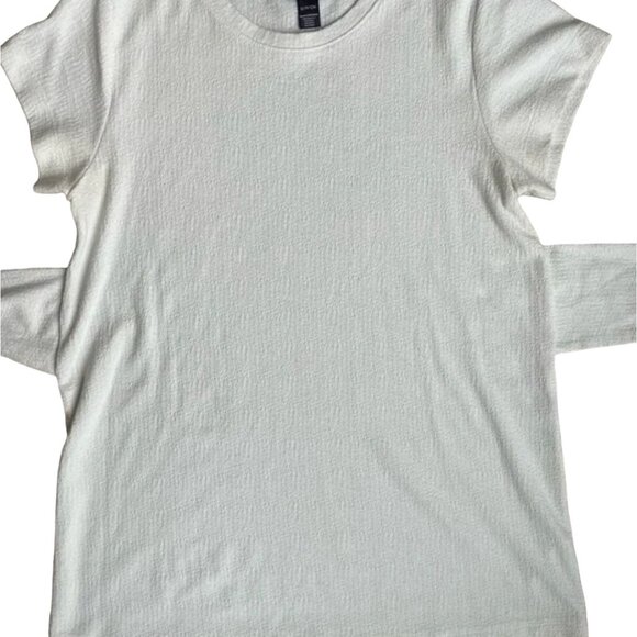 A Pea in The Pod Maternity Tie Top Women's Size Small White Cure Flattering Work - Picture 4 of 9